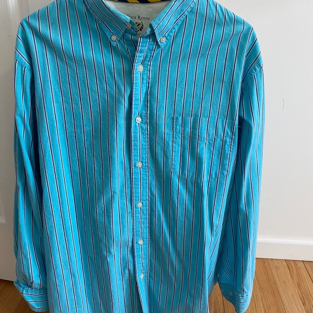 Club room button down shirt size large